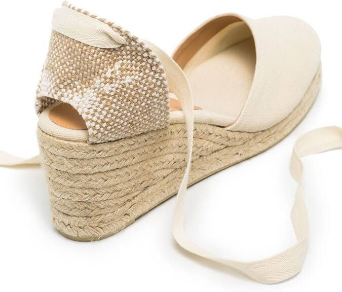 Castañer Carina espadrilles met sleehak Wit