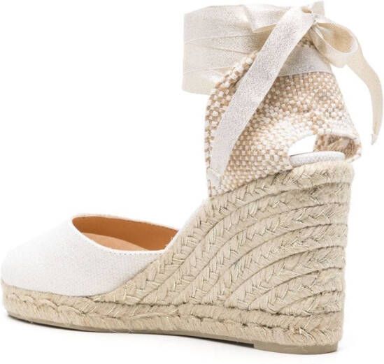 Castañer Carina espadrilles met sleehak Wit