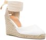 Castañer Carina espadrilles met sleehak Wit - Thumbnail 2