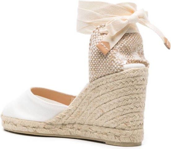 Castañer Carina espadrilles met sleehak Wit