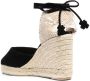 Castañer Carina espadrilles met sleehak Zwart - Thumbnail 3