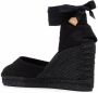 Castañer Carina espadrilles met sleehak Zwart - Thumbnail 3