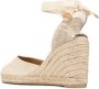 Castañer Carina sandalen met sleehak Beige - Thumbnail 3