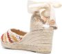 Castañer Carina sandalen met sleehak Beige - Thumbnail 3