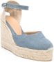 Castañer Carol 110mm espadrilles Blauw - Thumbnail 2