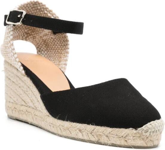 Castañer Carol 70mm espadrilles Zwart