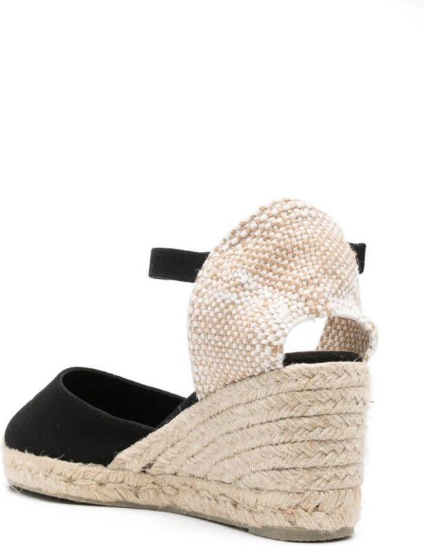 Castañer Carol 70mm espadrilles Zwart