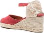 Castañer Carol espadrilles met sleehak Rood - Thumbnail 3