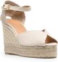 Castañer Carol espadrilles met sleehak Beige - Thumbnail 2