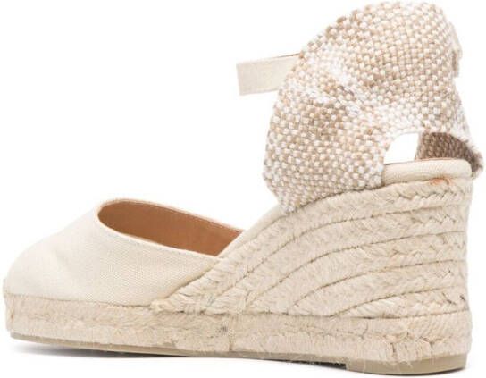 Castañer Carol espadrilles met sleehak Beige