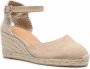 Castañer Carol espadrilles met sleehak Beige - Thumbnail 2