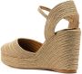 Castañer Carolyn espadrilles met sleehak Goud - Thumbnail 3