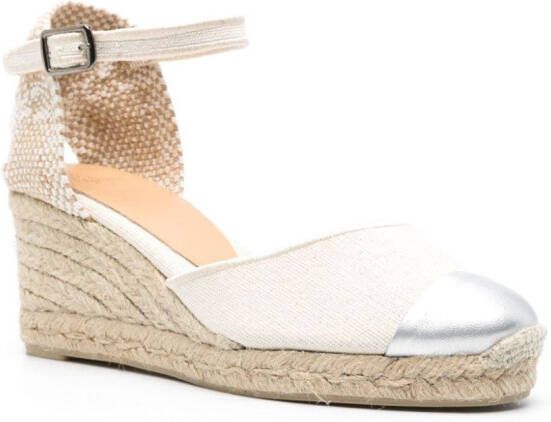 Castañer Caya espadrilles met glitter Beige