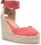 Castañer Chiara espadrilles met sleehak Roze - Thumbnail 2