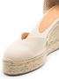 Castañer Chiara espadrilles met sleehak Beige - Thumbnail 2
