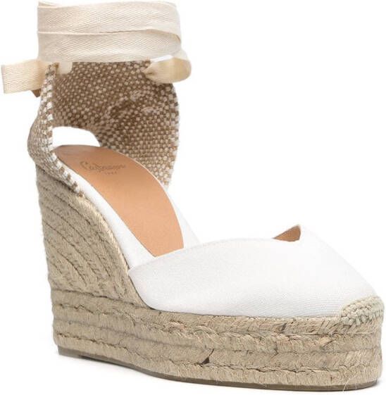 Castañer Chiara espadrilles met sleehak Wit