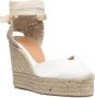 Castañer Chiara espadrilles met sleehak Wit - Thumbnail 2