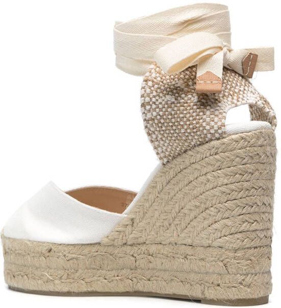 Castañer Chiara espadrilles met sleehak Wit