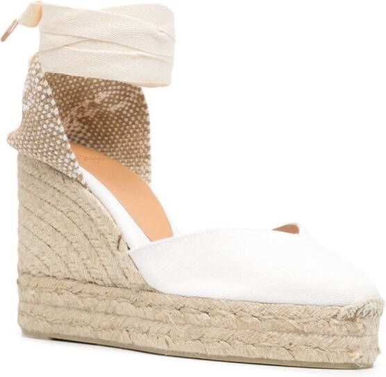 Castañer Chiara espadrilles met sleehak Wit