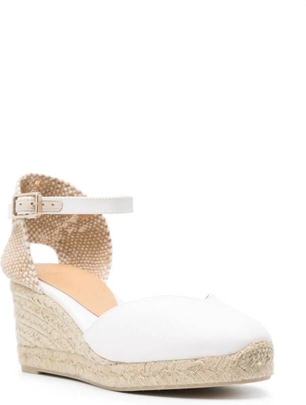 Castañer Chiara espadrilles met sleehak Wit