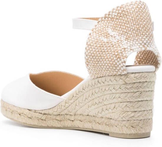 Castañer Chiara espadrilles met sleehak Wit