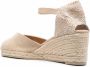 Castañer Chiarita espadrilles met sleehak Beige - Thumbnail 3
