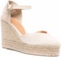 Castañer Chiarita sandalen met sleehak Beige - Thumbnail 2