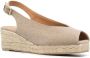 Castañer Dosalia espadrilles met sleehak Beige - Thumbnail 2