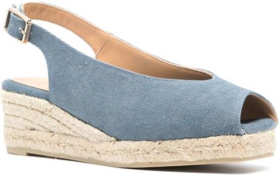 Castañer Dosalia espadrilles van biologisch katoen Blauw