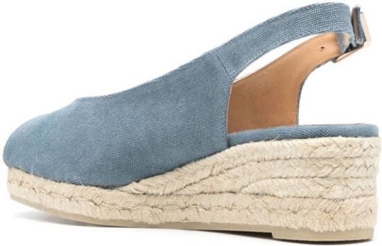 Castañer Dosalia espadrilles van biologisch katoen Blauw