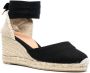 Castañer Espadrille pumps met sleehak Zwart - Thumbnail 2