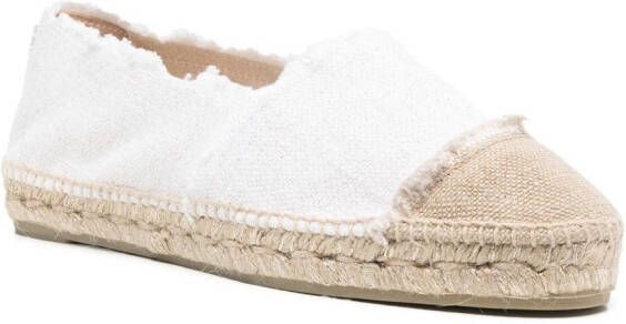 Castañer Espadrilles met contrasterende neus Wit