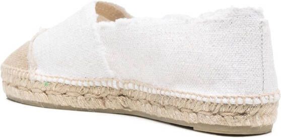 Castañer Espadrilles met contrasterende neus Wit