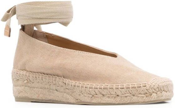 Castañer Espadrilles met enkelbandje Bruin