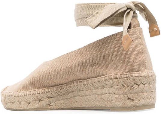 Castañer Espadrilles met enkelbandje Bruin