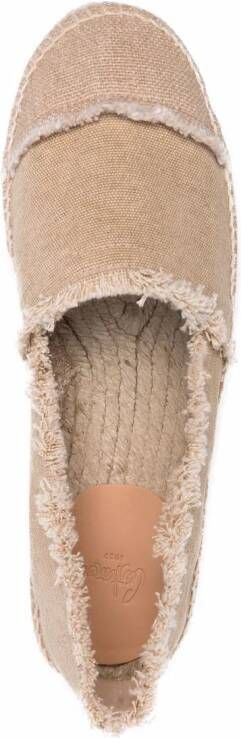 Castañer Espadrilles met franje Beige