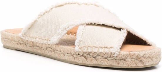 Castañer Espadrilles met gekruiste band Wit