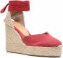 Castañer Espadrilles met plateauzool Rood - Thumbnail 2