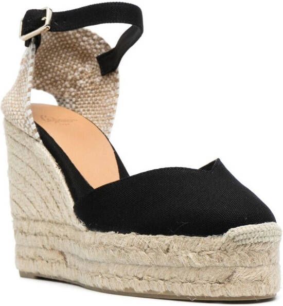 Castañer Espadrilles met plateauzool Zwart