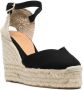 Castañer Espadrilles met plateauzool Zwart - Thumbnail 2