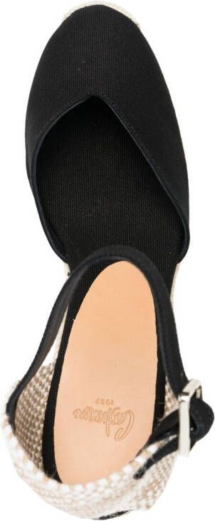 Castañer Espadrilles met plateauzool Zwart