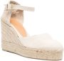 Castañer Espadrilles met sleehak Beige - Thumbnail 2
