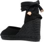 Castañer Espadrilles met sleehak Zwart - Thumbnail 3