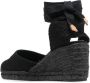 Castañer Espadrilles met sleehak Zwart - Thumbnail 3