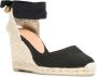 Castañer Espadrilles met sleehak Zwart - Thumbnail 2