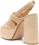 Castañer Fulvia gestreepte sandalen Beige - Thumbnail 3