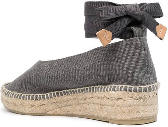 Castañer Gea espadrilles met sleehak Grijs