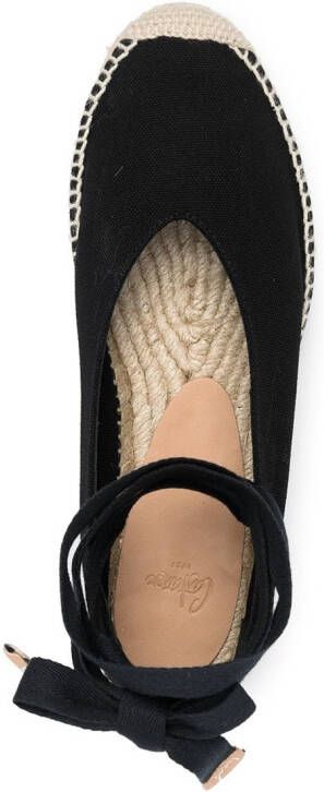 Castañer Gea espadrilles met sleehak Zwart