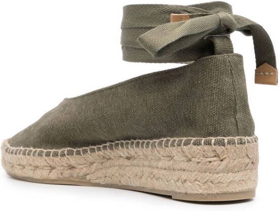 Castañer Gea espadrilles met wikkel Groen