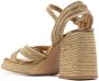 Castañer Metallic slingback sandalen Goud - Thumbnail 3